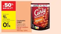 Carrefour Contact CURLY Cacahuètes offre