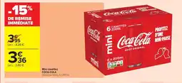 Carrefour Contact COCA-COLA Mini canettes offre