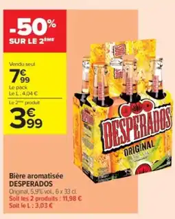 Carrefour Contact DESPERADOS Bière aromatisée offre