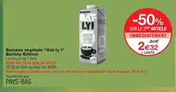 Monoprix OAT LY! Boisson végétale Barista Édition offre