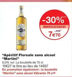 Monoprix MARTINI Apéritif Floreale sans alcool offre