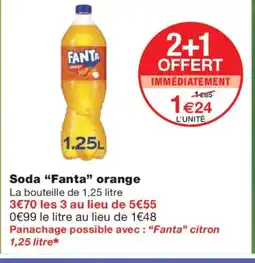 Monoprix FANTA Soda orange offre