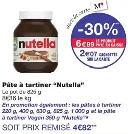 Monoprix NUTELLA Pâte à tartiner offre
