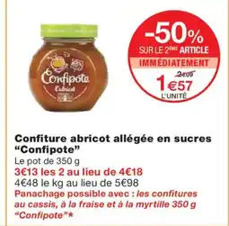 Monoprix CONFIPOTE Confiture abricot allégée en sucres offre