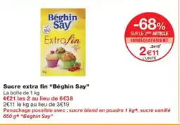 Monoprix BÉGHIN SAY Sucre extra fin offre