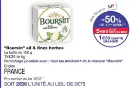 Monoprix BOURSIN ail & fines herbes offre