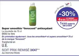 Monoprix INNOCENT Super smoothie antioxydan offre