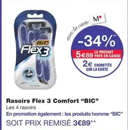 Monoprix BIC Rasoirs Flex 3 Comfort offre