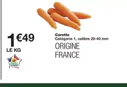 Monoprix Carotte offre