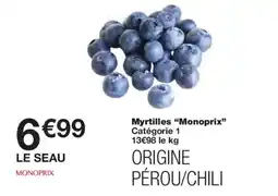 Monoprix MONOPRIX Myrtilles offre