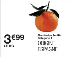 Monoprix Mandarine feuille offre