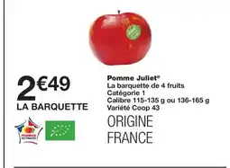 Monoprix Pomme Juliet offre