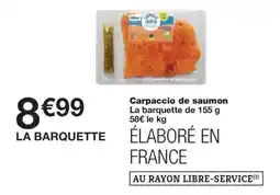 Monoprix Carpaccio de saumon offre