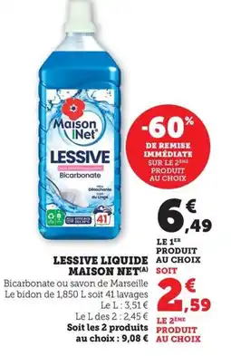 Bi1 Lessive liquide maison net offre