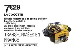 Monoprix Moules cuisinées à la crème d'Isigny offre