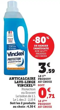 Bi1 Anticalcaire lave-linge vinckel offre