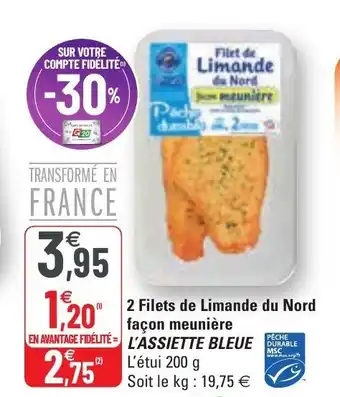 2 filet de limande du nord façon meuniÚre