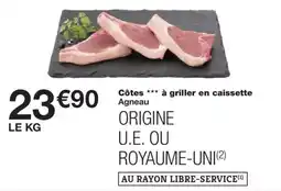 Monoprix Côtes à griller en caissette Agneau offre