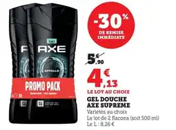 Bi1 Gel douche axe supreme offre