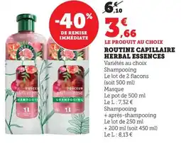 Bi1 Routine capillaire herbal essences offre