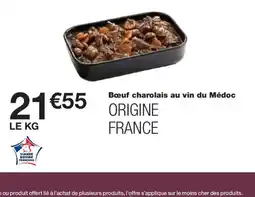 Monoprix Bœuf charolais au vin du Médoc offre