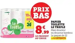 Bi1 Papier toilette le trefle offre