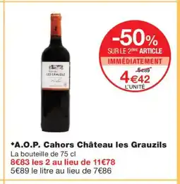 Monoprix A.O.P. Cahors Château les Grauzils offre
