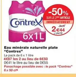 Monoprix CONTREX Eau minérale naturelle plate offre
