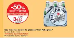 Monoprix SAN PELLEGRINO Eau minérale naturelle gazeuse offre