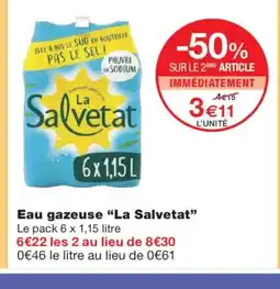 Monoprix LA SALVETAT Eau gazeuse offre