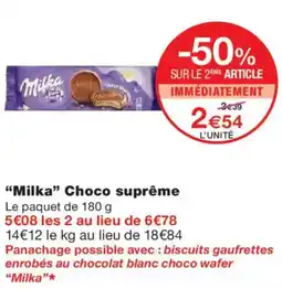 Monoprix MILKA Choco suprême offre