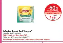 Monoprix LIPTON Infusion Grand Sud offre