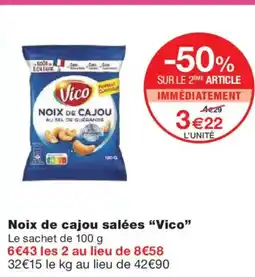 Monoprix VICO Noix de cajou salées offre