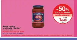 Monoprix BARILLA Sauce tomate arrabbiata offre