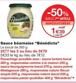 Monoprix BÉNÉDICTA Sauce béarnaise offre