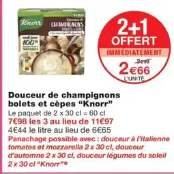 Monoprix KNORR Douceur de champignons bolets et cèpes offre