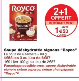 Monoprix ROYCO Soupe déshydratée oignons offre