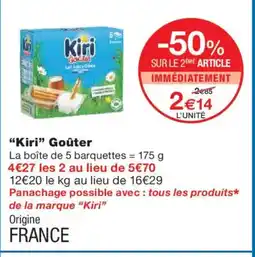 Monoprix KIRI Goûter offre