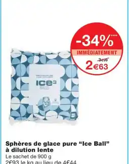 Monoprix ICE BALL Sphères de glace pure à dilution lente offre