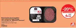 Monoprix MONOPRIX GOURMET Steak haché façon bouchère race Limousine Label Rouge 12% de mat. gr. offre