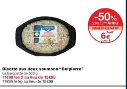 Monoprix DELPIERRE Risotto aux deux saumons offre