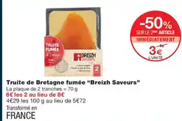 Monoprix BREIZH SAVEURS Truite de Bretagne fumée offre