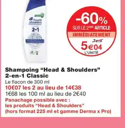 Monoprix HEAD & SHOULDERS Shampoing 2-en-1 Classic offre