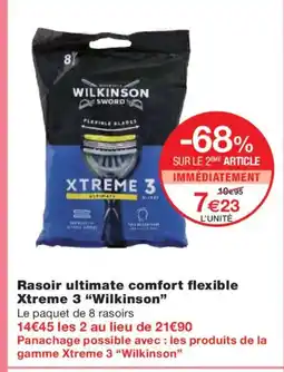 Monoprix WILKINSON Rasoir ultimate comfort flexible Xtreme 3 offre