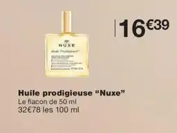 Monoprix NUXE Huile prodigieuse offre