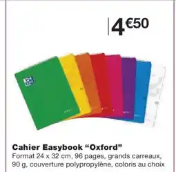 Monoprix OXFORD Cahier Easybook offre
