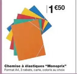 Monoprix MONOPRIX Chemise à élastiques offre