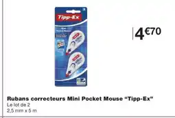 Monoprix TIPP-EX Rubans correcteurs Mini Pocket Mouse offre