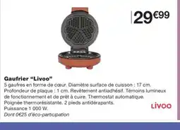 Monoprix LIVOO Gaufrier offre