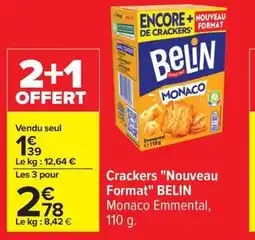 Carrefour BELIN Crackers Nouveau Format offre